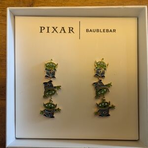 BaubleBar Green and Blue Alien Earrings